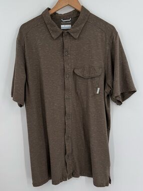 Columbia Omni-Wick Button Front Shirt | Olive | XL